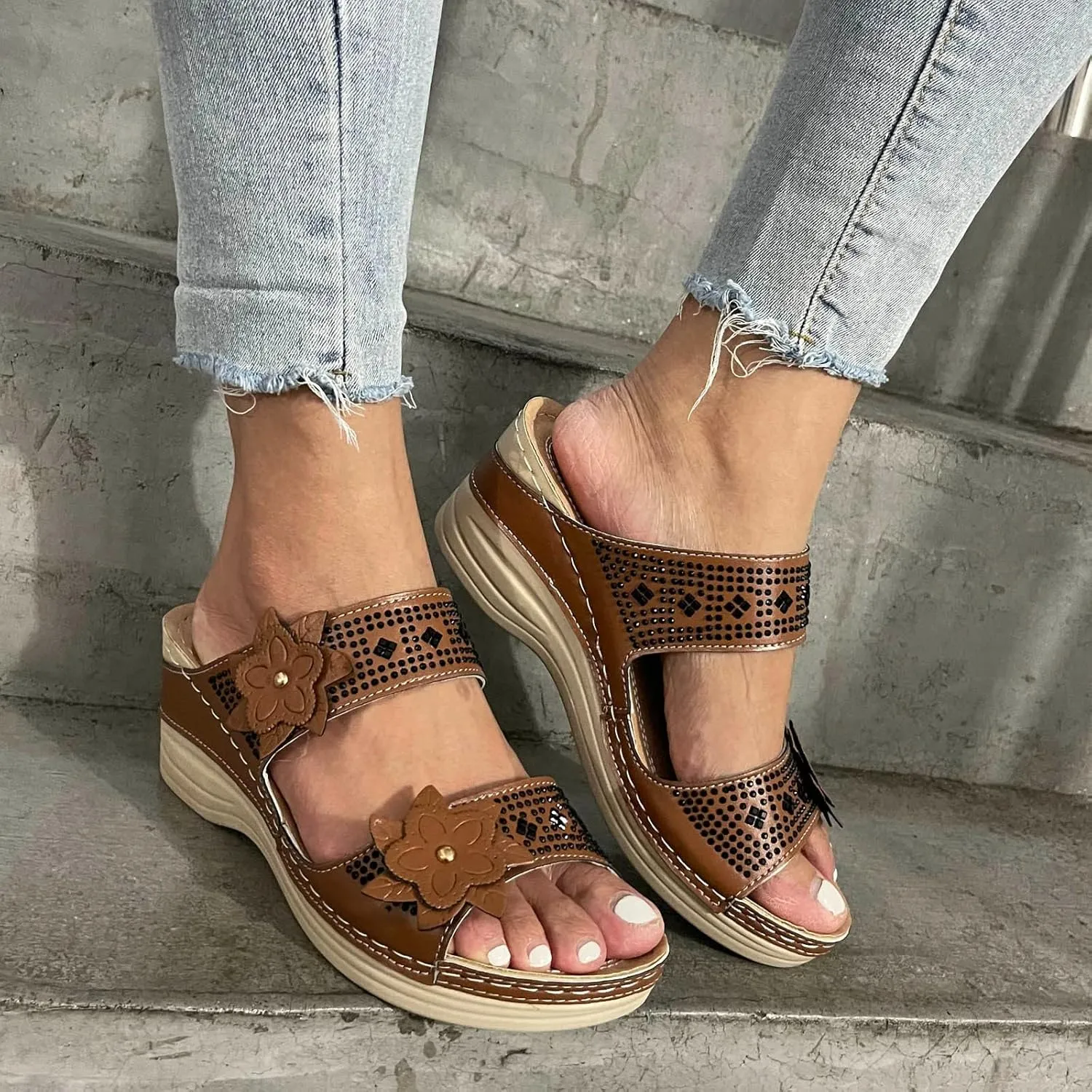 Arch Support Slippers Women Plantar Fasciitis Black Orthopedic Dress Shoes Women Sandals for Women Dressy Wedding Black Sandals Women Comfortable Womens Orthopedic Sandals 9 Wide Fit Sandals