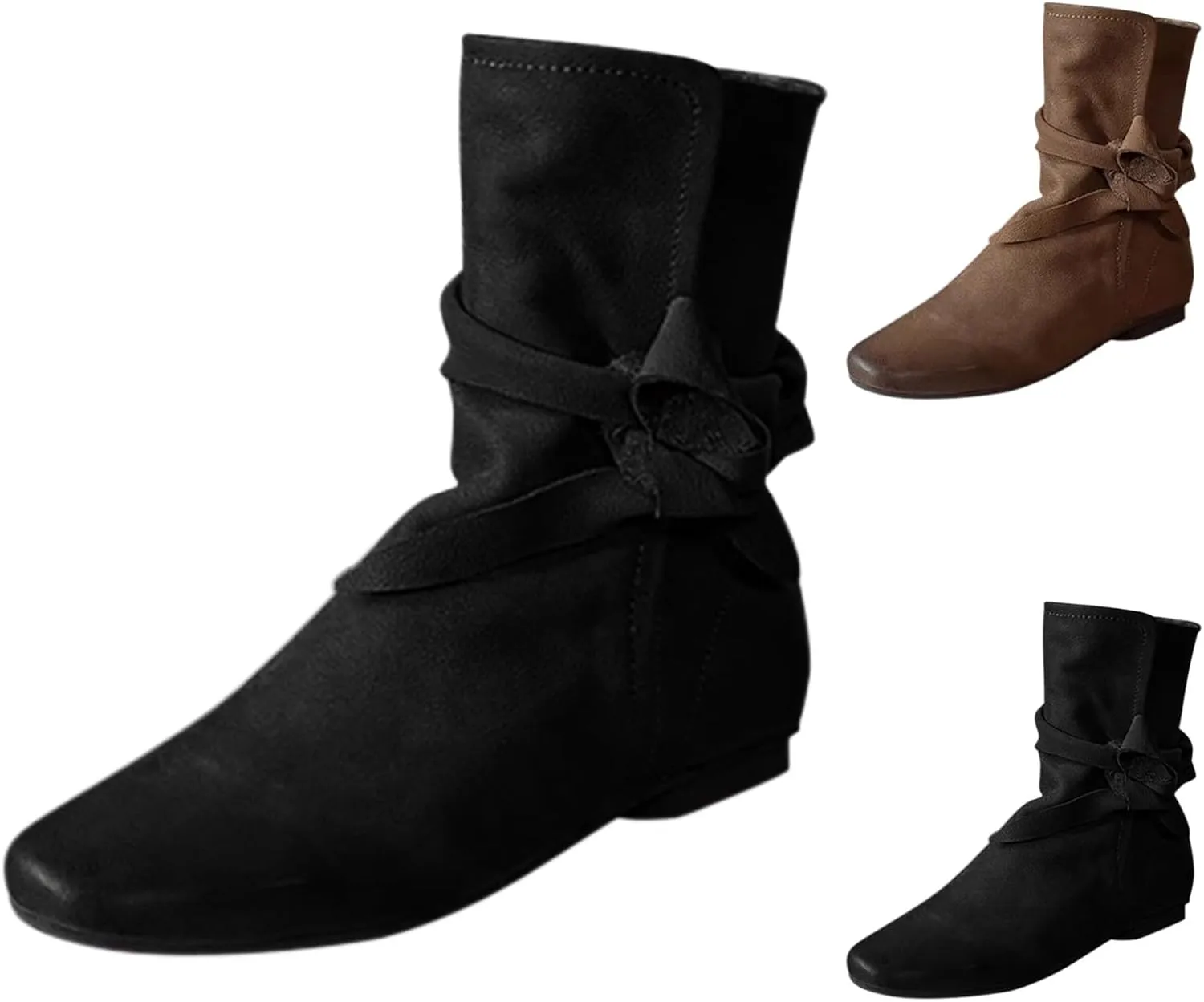 Black Booties Black Work Boots Women Denim Cowboy Boots Chelsea Rain Boots Royal Blue Ankle Boots for Women Sexy High Heel Peep toe Booties Womens Ankle Booties Lace Up