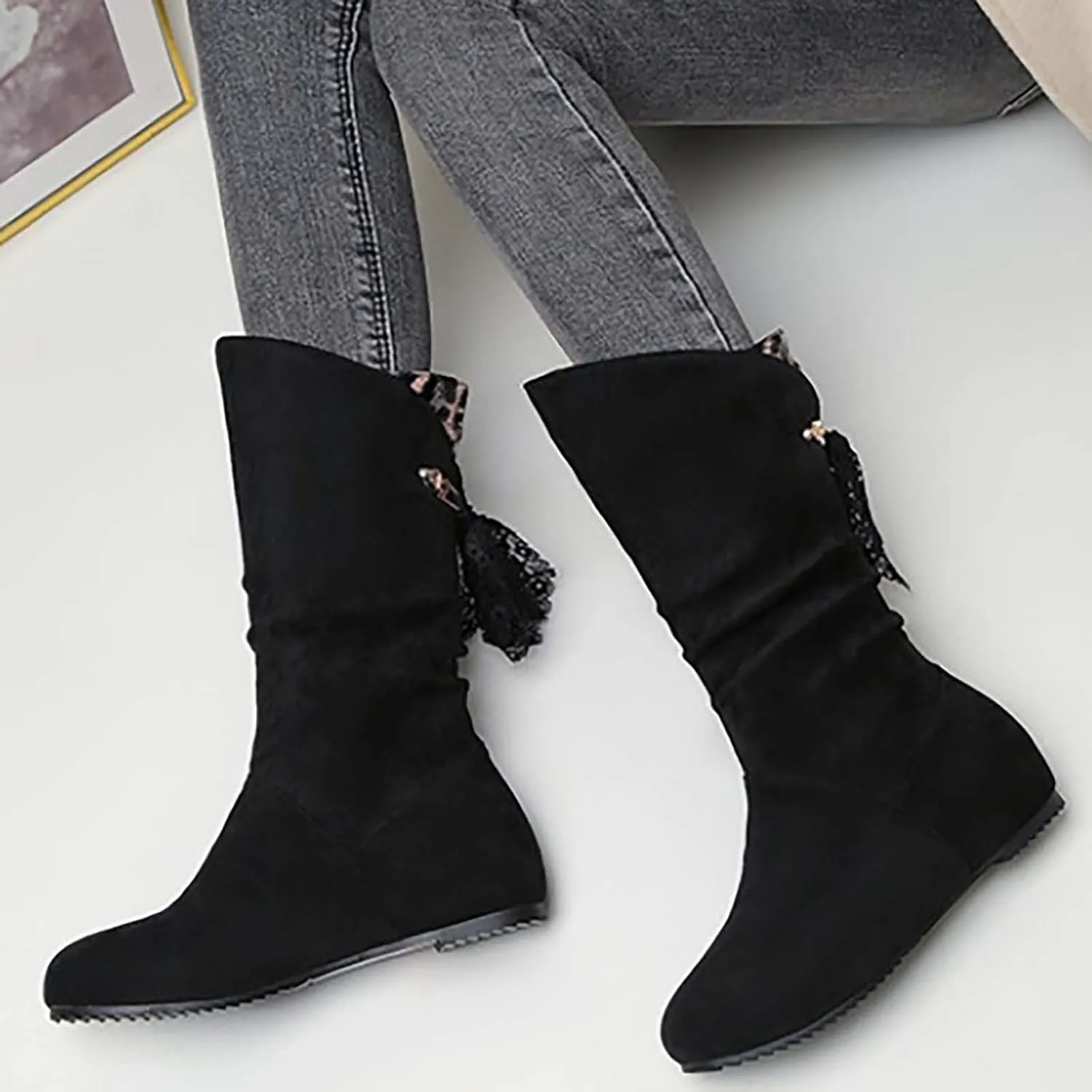 Black Booties Red Ankle Boots for Women Boots Woman Womens Black Winter Boots Combat Boots Womens Black Ankle Booties Military Lace Up Leather Sprained Ankle Boot for Women Small