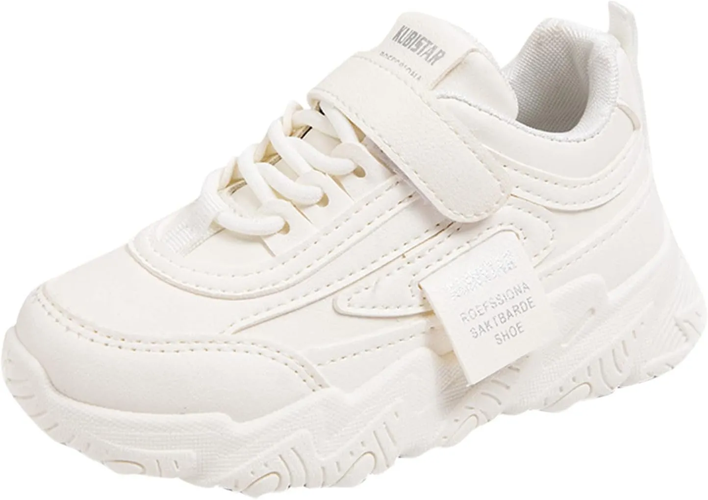 Boys Girls Tennis Running Shoes Lightweight Breathable Flat Sole Thick Sole Athletic Sports Running Shoes Girls