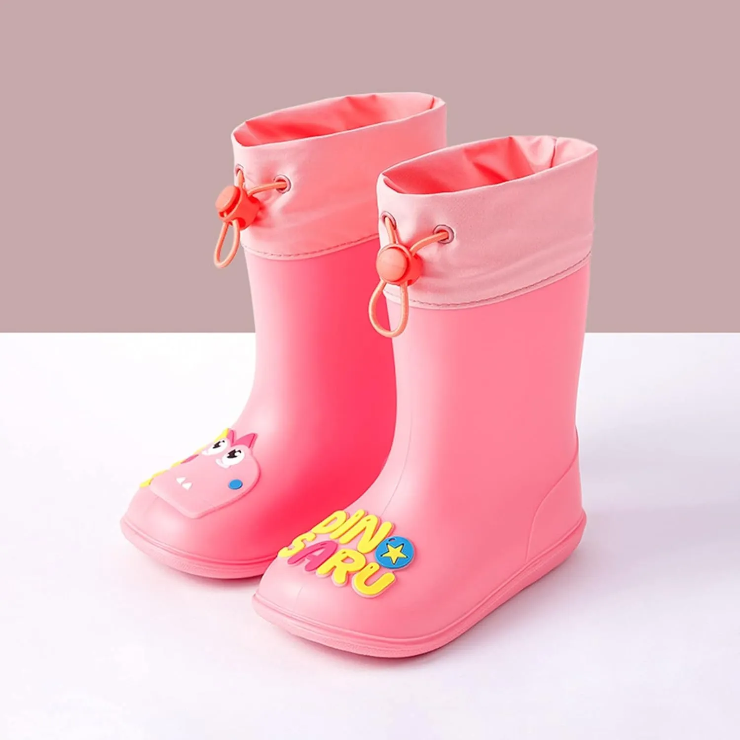 Cartoon Dinosaur Children Rain Boots Non Slip Kids Rainboots Girl Boots Size 11