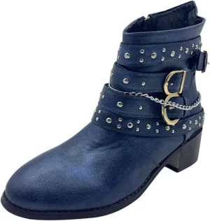 Combat Boots Womens Ankle Flat Booties for Women 2024 Black Boots for Women Flat Boot for Men Casual Round Head Low Heel Comfortable Pointed Toe