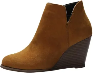 Dress Boots Women Red Ankle Boots Pointed Boots Womens Gray Boots Dressy Leather Ankle Boots for Women Low Heel Women's Ankle Boots Size 11 Wide Width