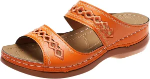 Dresses for Women 2024 Arch Support Sandals Women's with Straps Comfortable Dressy Sandals for Women Sandals for Walking All Day Women Orthotic Flip Flops Women Sandals Women Wedge, 6 Wide
