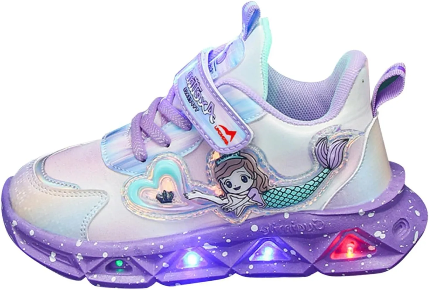 Girls Sneakers Toddler Sneakers Walking Shoes Boys Girls Light Up Tennis Shoes Lightweight Brethable Slip On Sneakers