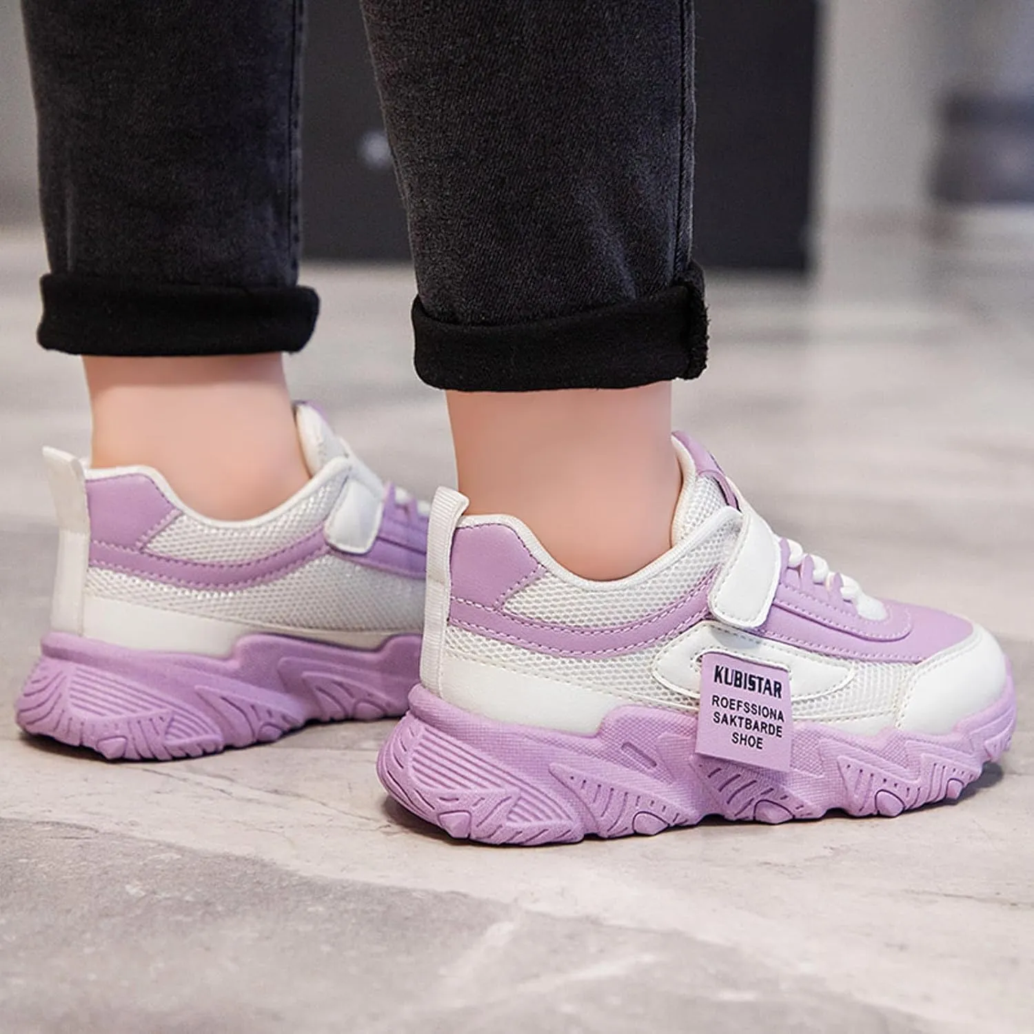 Girls Sneakers Toddler Sneakers Walking Shoes Boys Girls Toddler Tennis Shoes Lightweight Brethable Kids Slip On Shoe
