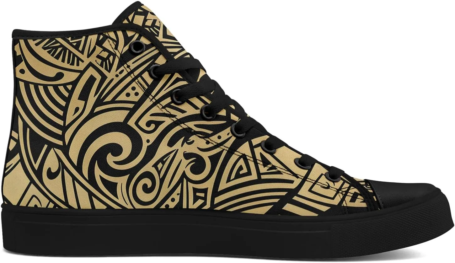 High Top Sneakers for Women Men Canvas Shoes Lightweight Printed Lace Up Fashion Casual Walking Shoes Street Footwear