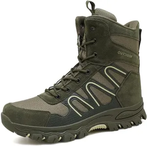 hongrenamz Walking Boots Mens Hiking Trekking Shoes Lightweight Outdoor Boots