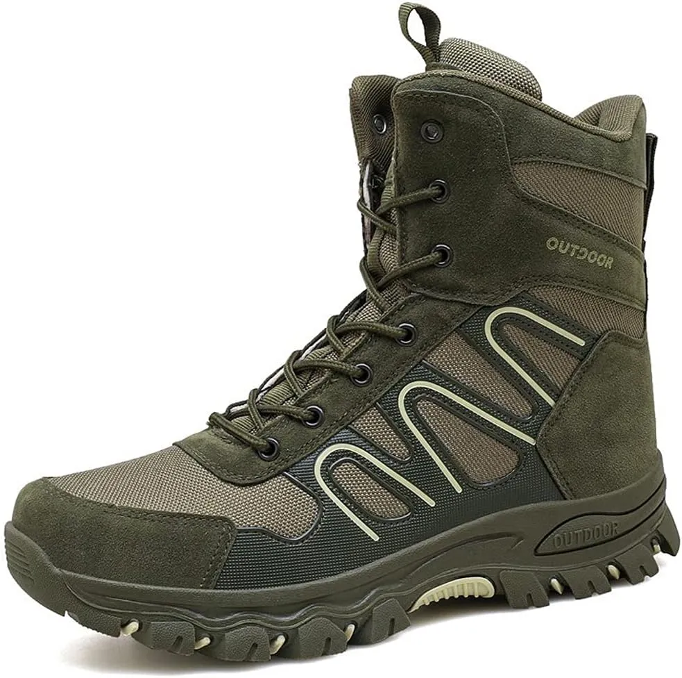 hongrenamz Walking Boots Mens Hiking Trekking Shoes Lightweight Outdoor Boots