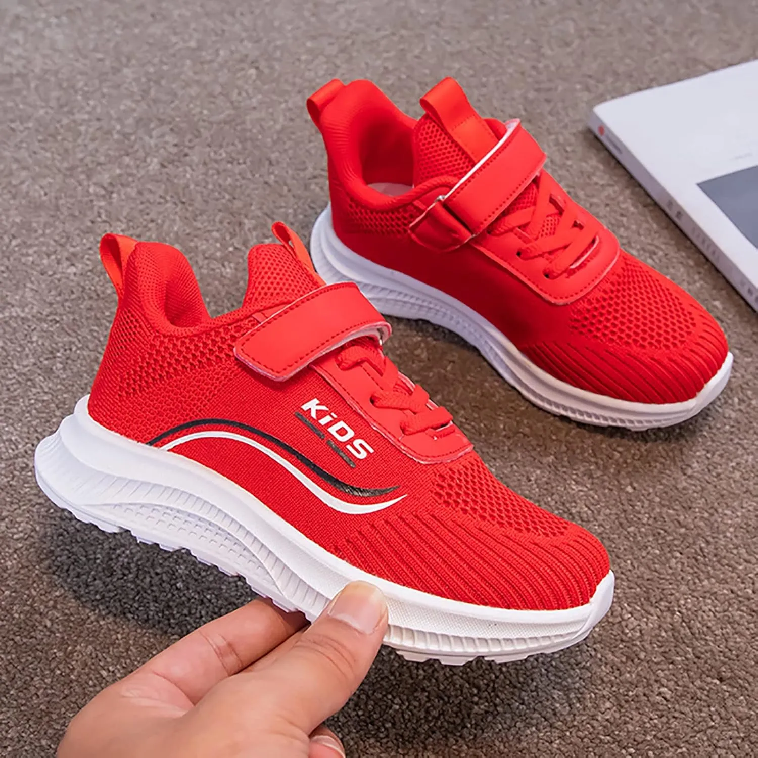 IWIHMIV Boys Shoes Breathable Boys Tennis Running Shoes Shoes Kids Lightweight Athletic Outdoor Running Shoes