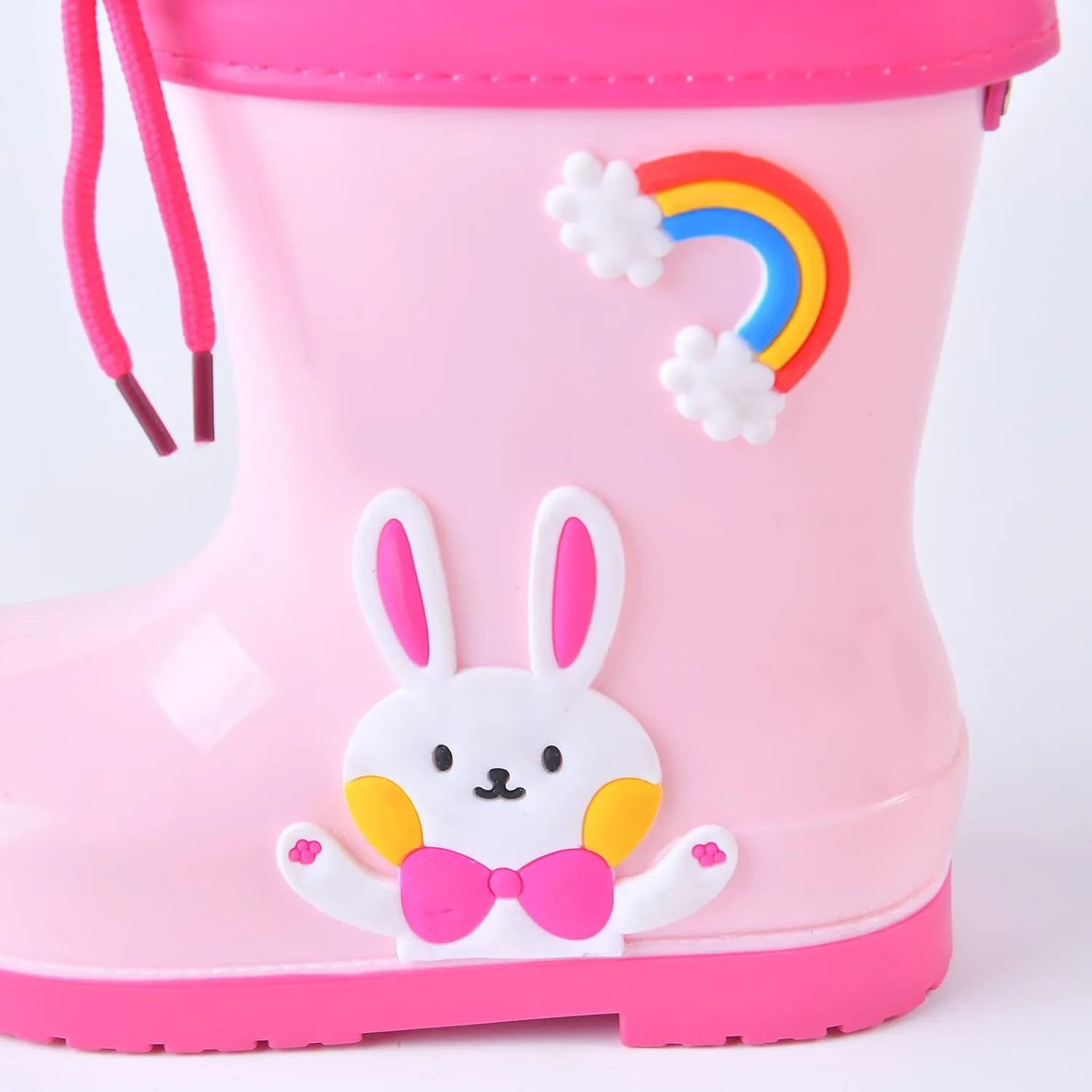 IWIHMIV Lightwight Waterproof Rain Boots Rubber Children Water Shoes Dinosaur Rain Boots for Boys