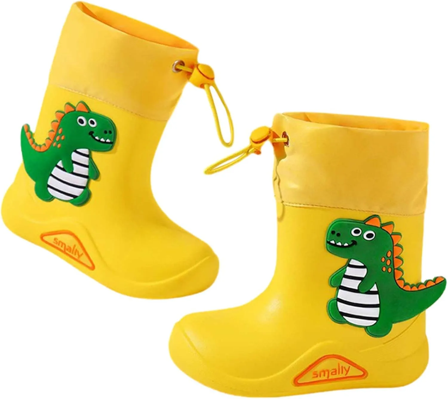 IWIHMIV Toddler Dinosaur Rain Boots Lightweight Waterproof Rainboots Outdoor Boys And Girls Water Shoes Non-Slip Rain Boots