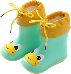 Kids Duck Boots Rain Boots Toddler Non Slip Rain Shoes Children Waterproof Boots for Boys and Girls Baby Boy Boots