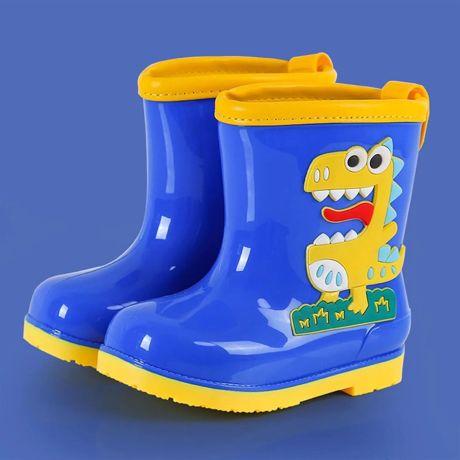 Kids Rain Boots Toddler Cute Animal Dinosaur Printed Waterproo?? Rubber Non-Slip Rainboots Shoes Rainboots Toddler
