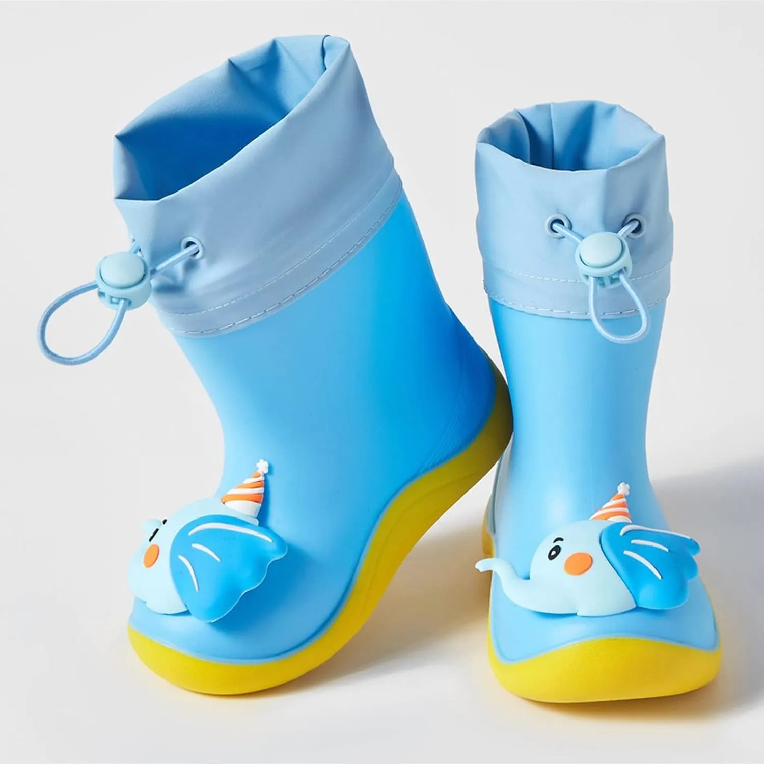 Kids Rain Boots Toddler Rainboots Waterproof Rubber Boys Rain Shoes For Baby Girls With Fun Patterns Kids Mud Boots