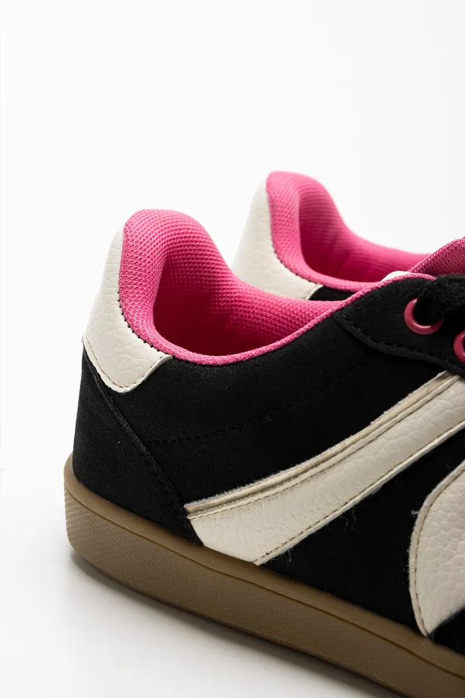 Lace Up Sneaker Black