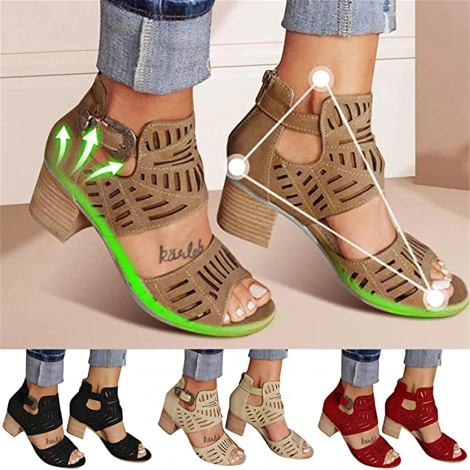 Ladmiple Sandals for Women Wedge,Womens 2023 Comfy Slip-On Sandal Casual Summer Beach Shoes Open Toe Espadrille Platform