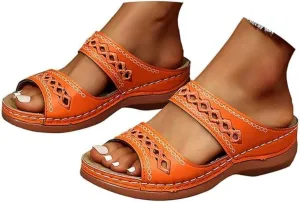 Ladmiple Sandals Women Arch Support Orthopedic Flip Flops Soft Summer Beach Shoes Dressy Comfortable Orthotic Slides 2025