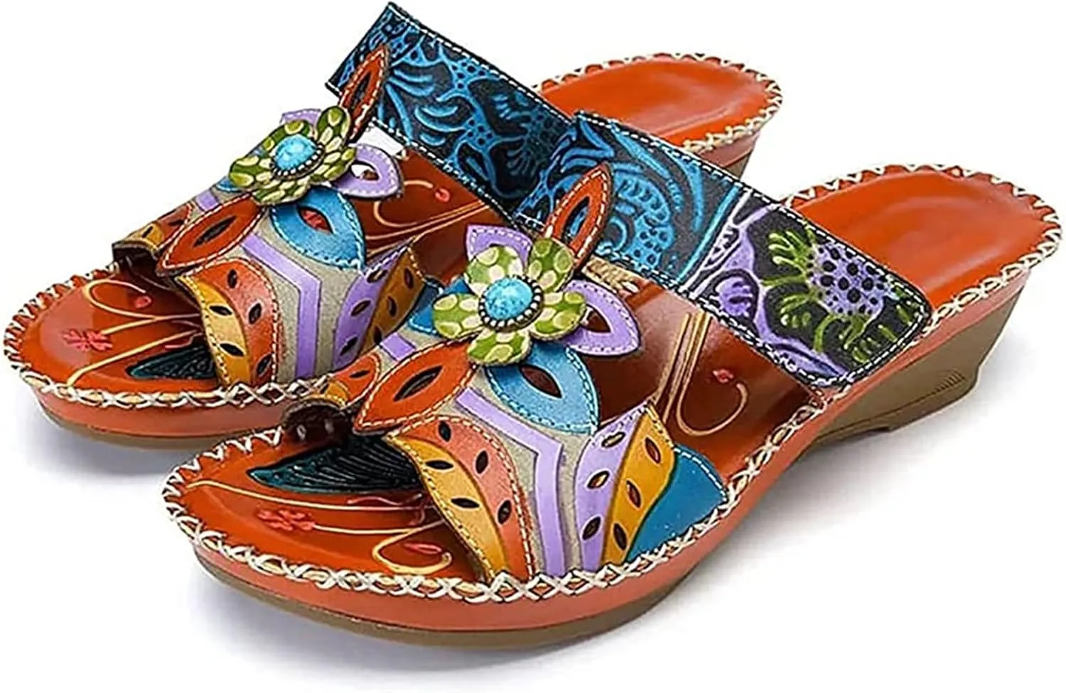 Ladmiple Sandals Women Dressy Summer Flat Arch Support Orthotic Flips Flops Comfortable Plantar Fasciitis Orthopedic Slides