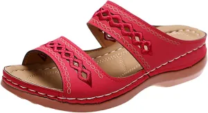 Ladmiple Sandals Women Dressy Summer Flat Cute Casual Beach Shoes Fashion Orthotic Slides Slip On Orthopedic Slippers 2025