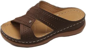 Ladmiple Womens Sandals Dressy Casual Comfortable Orthopedic Arch Support Flip Flops Summer Orthotic Slides Walking Shoes