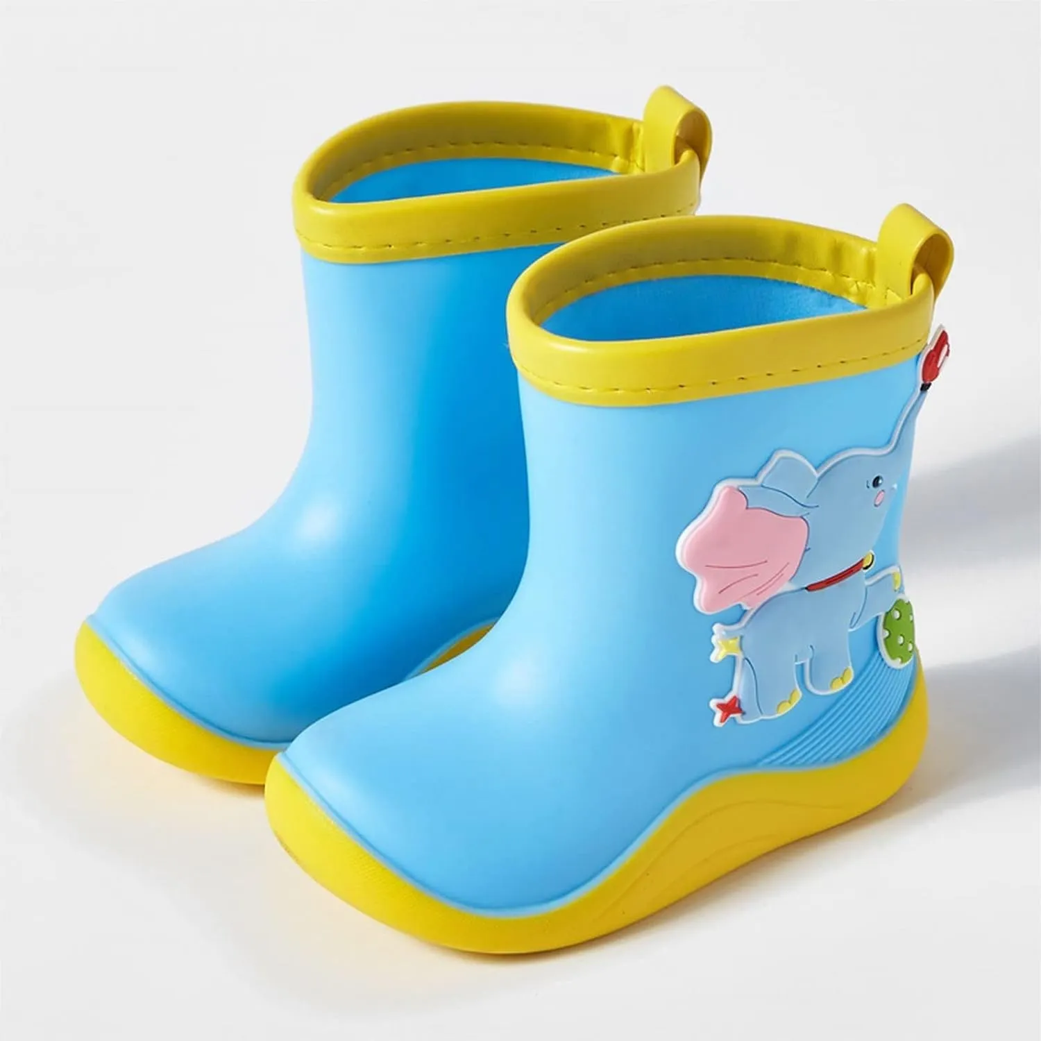 Little Girls Toddler Boots Cute Elephant Print Rain Shoes Children's Rain Shoes Boys and Girls Winter Boot