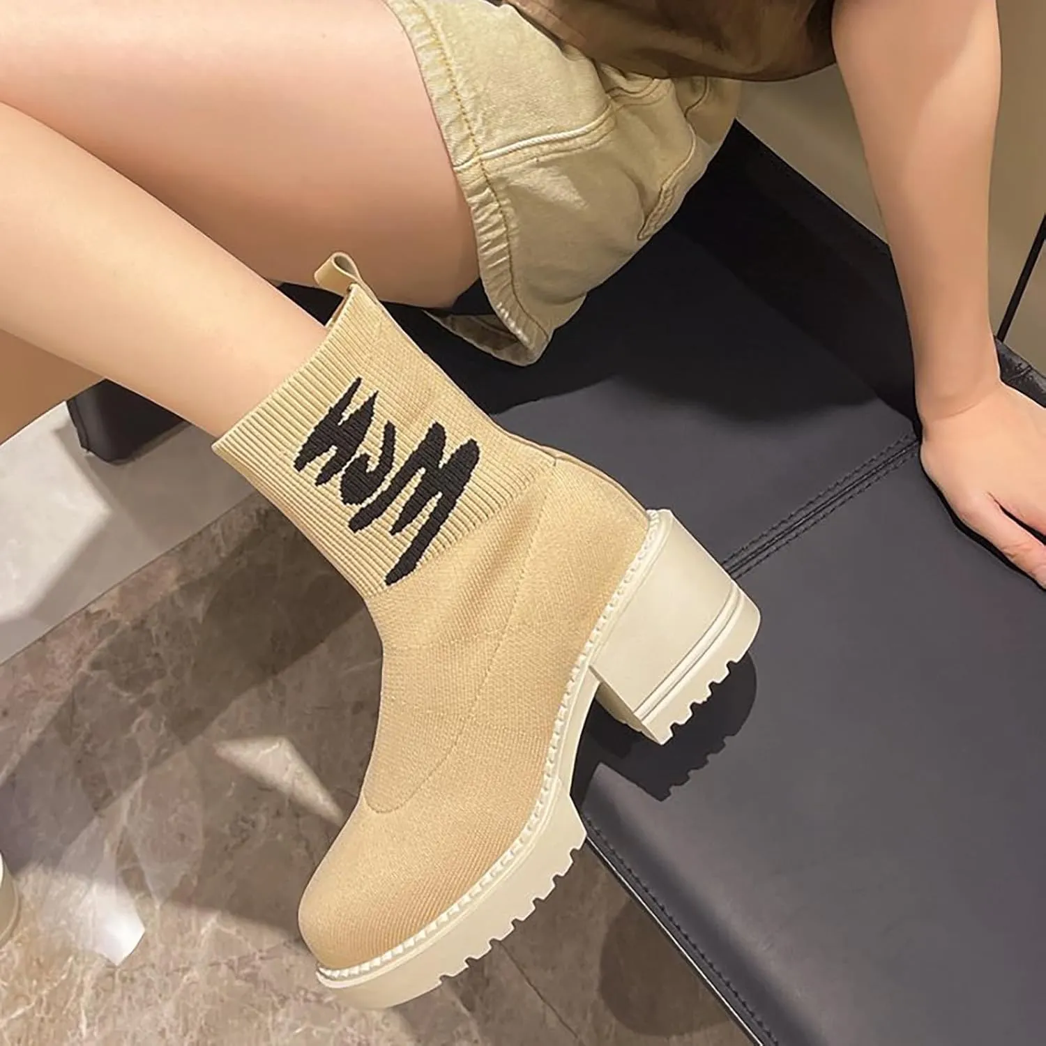 Men Ankle Boots White Booties Womens Wide Width Boots Chunky Brown Boots Black Ankle Boots for Women Chunky Heel Wide Width Women Ankle Boots No Heel