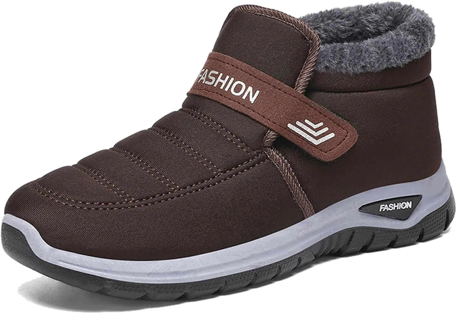 Men Snow Boots Fashion New Pattern Autumn And Winter Thickened Warm Comfortable Casual Slip On Mens Zip up Snow Boots