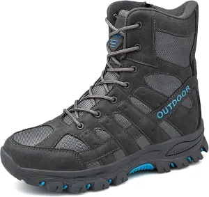 Mens Combat Boots Breathable Police Patrol Boots Lightweight Army Boots Waterproof Hiking Boots Military Tactical Boots