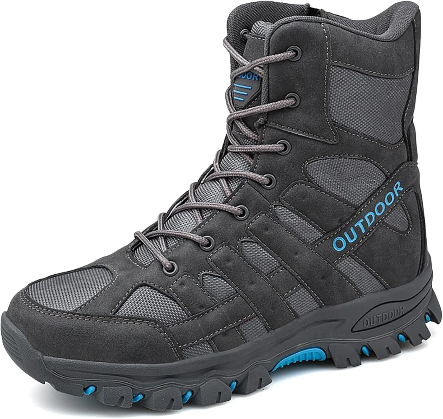 Mens Combat Boots Breathable Police Patrol Boots Lightweight Army Boots Waterproof Hiking Boots Military Tactical Boots