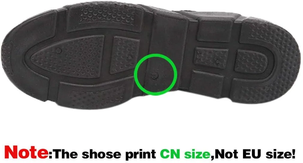 Men's Leather Sandals with Adjustable Dual use Ankle Straps, Casual Flat Walking Shoes Summer Beach Slipper Shoes