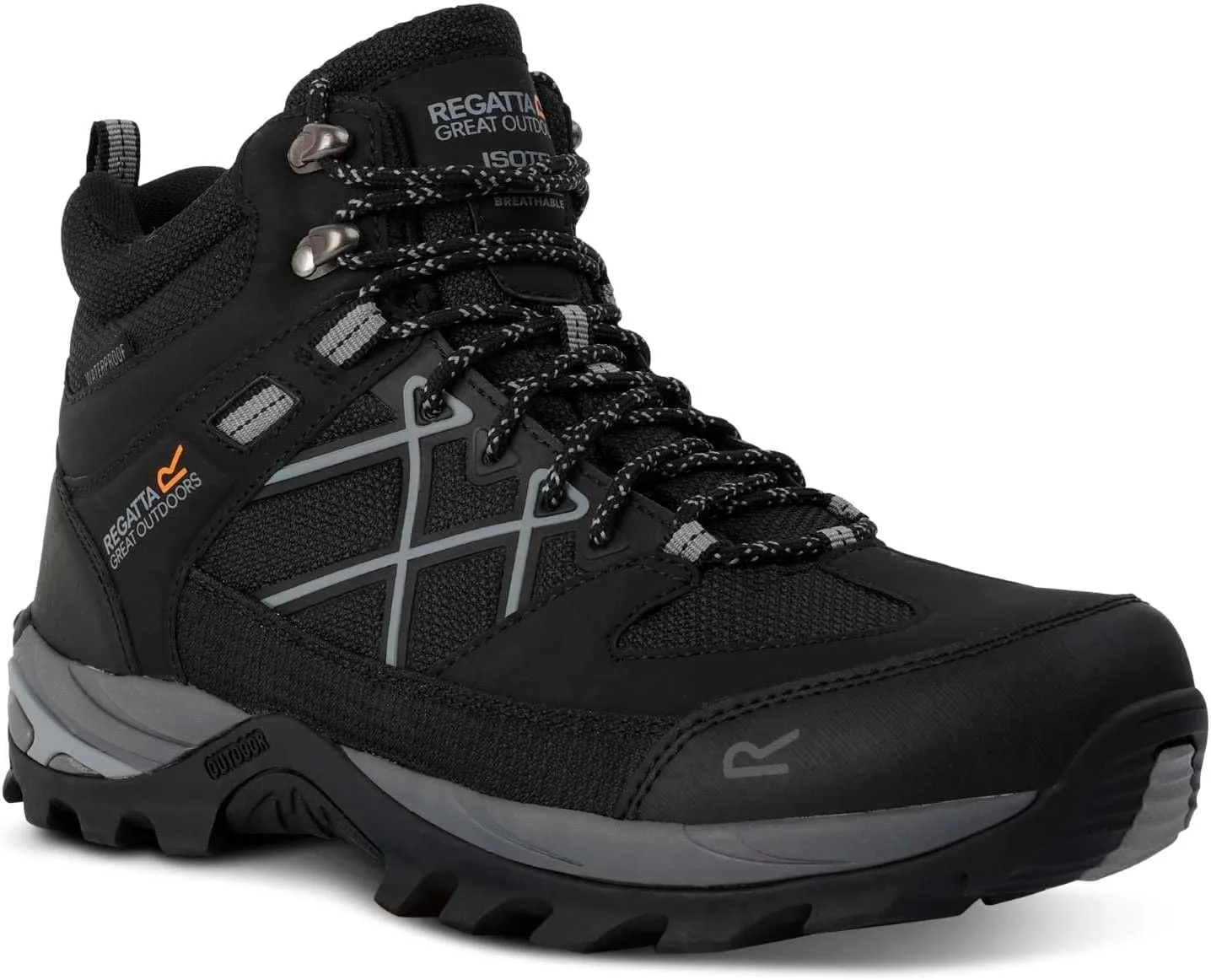 Men's Samaris III Walking Boots Hiking Boots, black, 10 Men