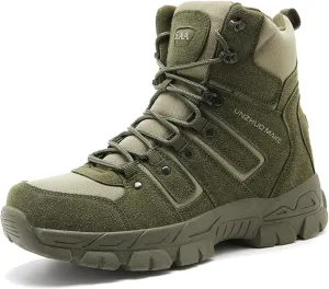Men's Tactical Boots Lightweight Hiking Boots Water-resistant Military Army Boots Ankle Duty Hunting Boots