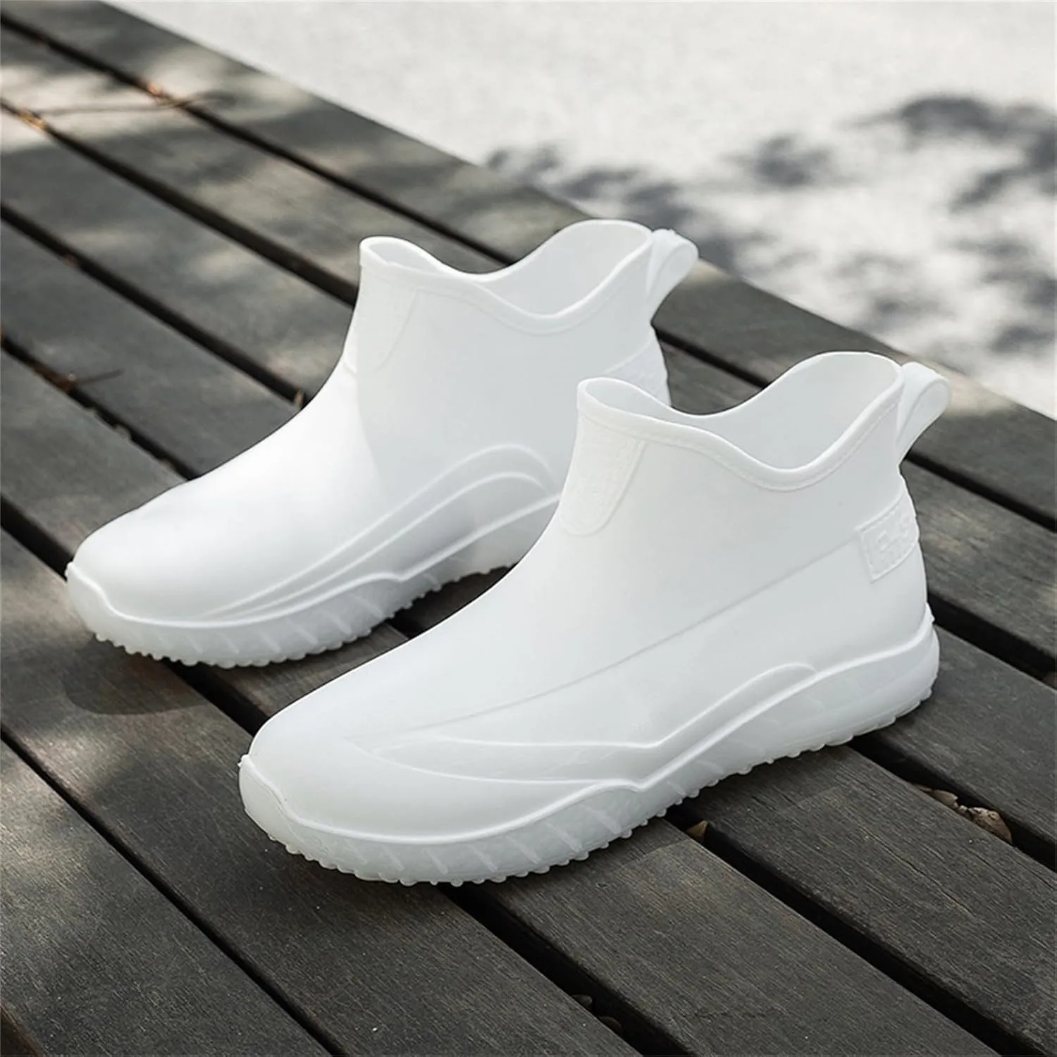 Men's Waterproof Rain Short Boots Garden Boots Ankle Rain Boots Garden Shoes Rain Outdoor Walking Boots