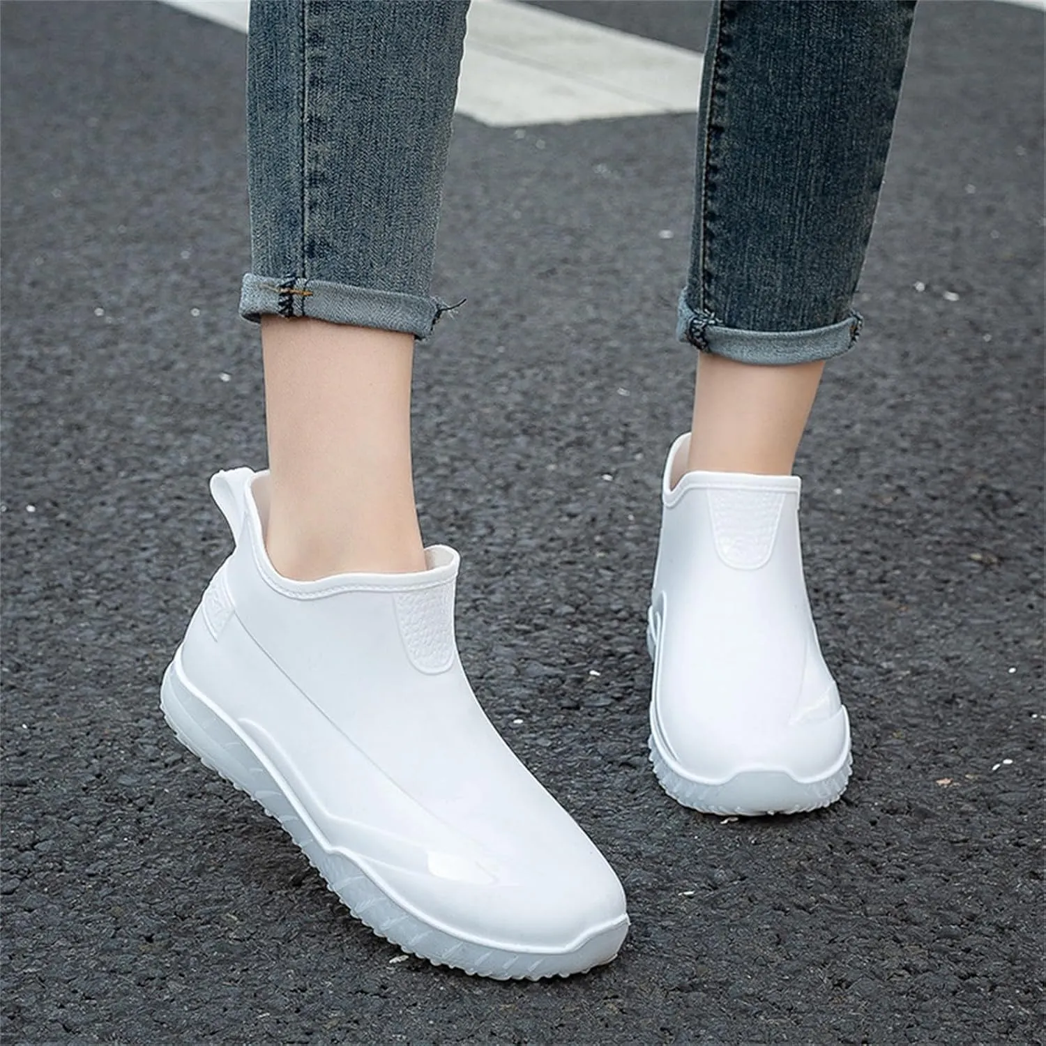 Men's Waterproof Rain Short Boots Garden Boots Ankle Rain Boots Garden Shoes Rain Outdoor Walking Boots