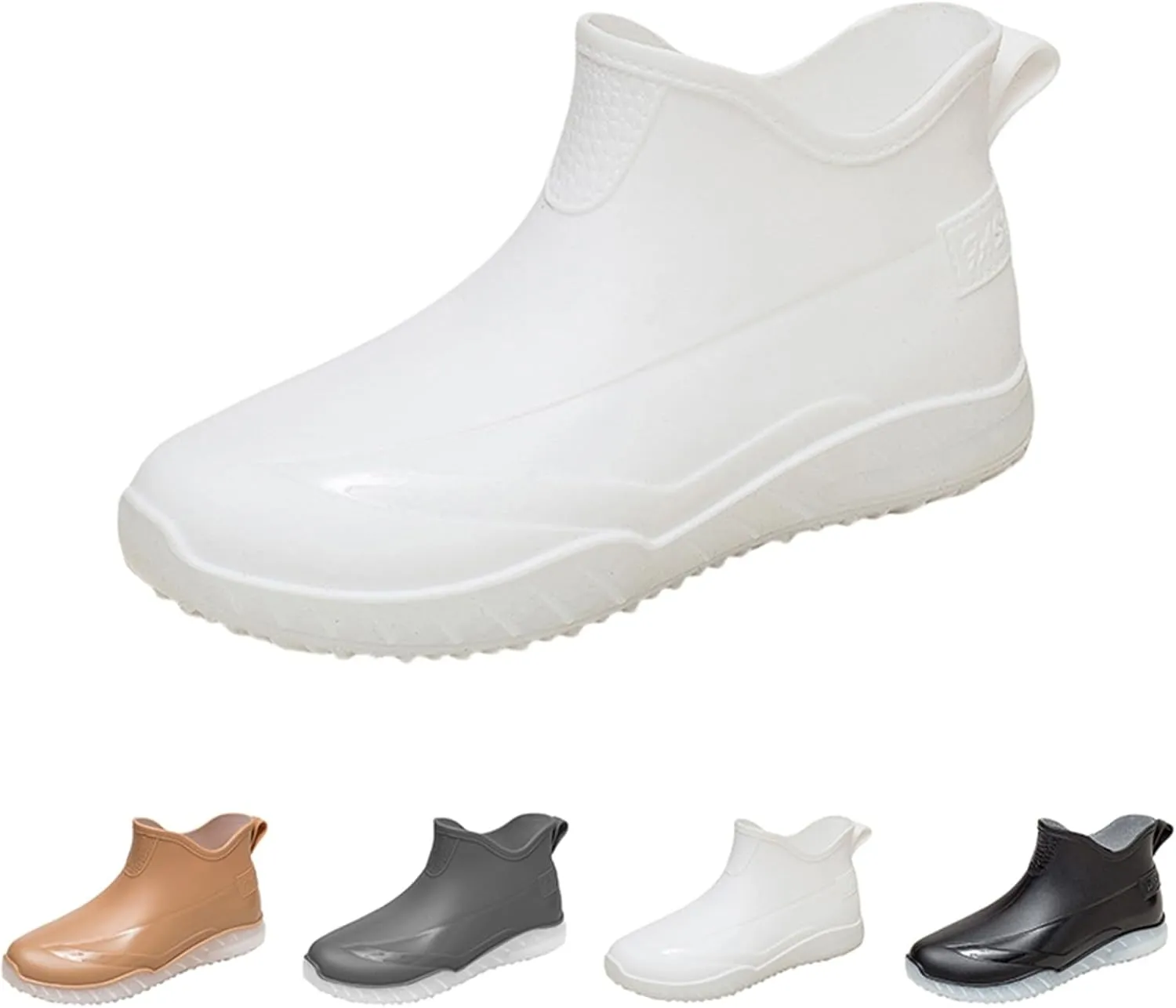 Men's Waterproof Rain Short Boots Garden Boots Ankle Rain Boots Garden Shoes Rain Outdoor Walking Boots