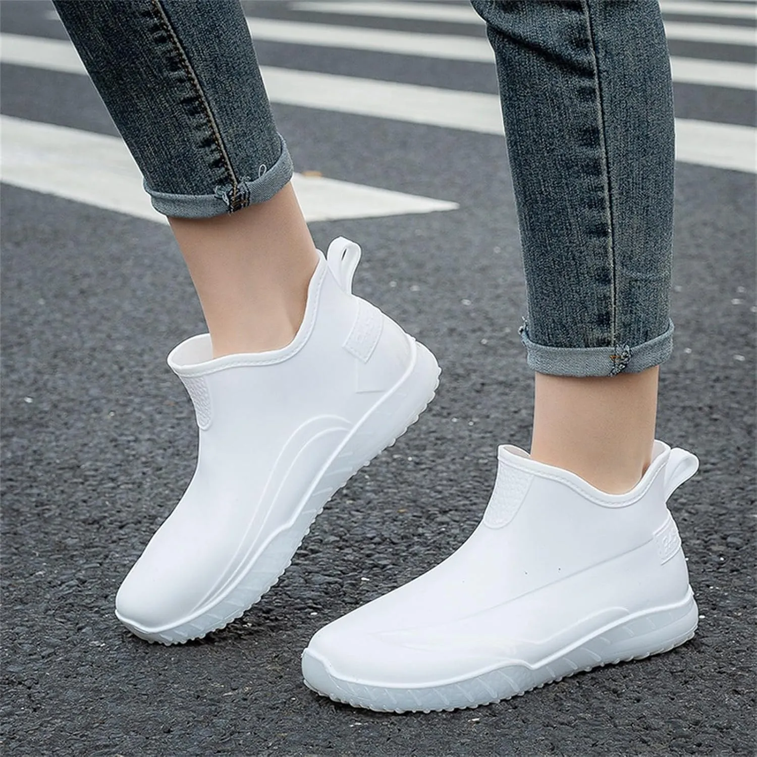 Men's Waterproof Rain Short Boots Garden Boots Ankle Rain Boots Garden Shoes Rain Outdoor Walking Boots