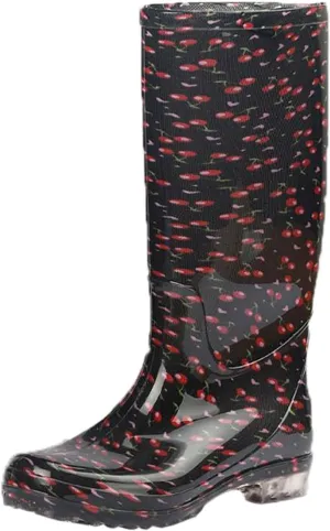 Men's Waterproof Rubber Rain Boots Fishing Boots Comfortable Lightweight Mid-calf Garden Boots Outdoor Work Boots