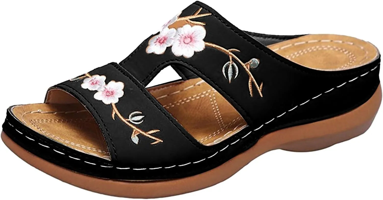 Orthopedic Sandals for Women, Women Dressy Summer Comfortable Sandals with Arch Support Walking Sandals Flip Flops Sandals