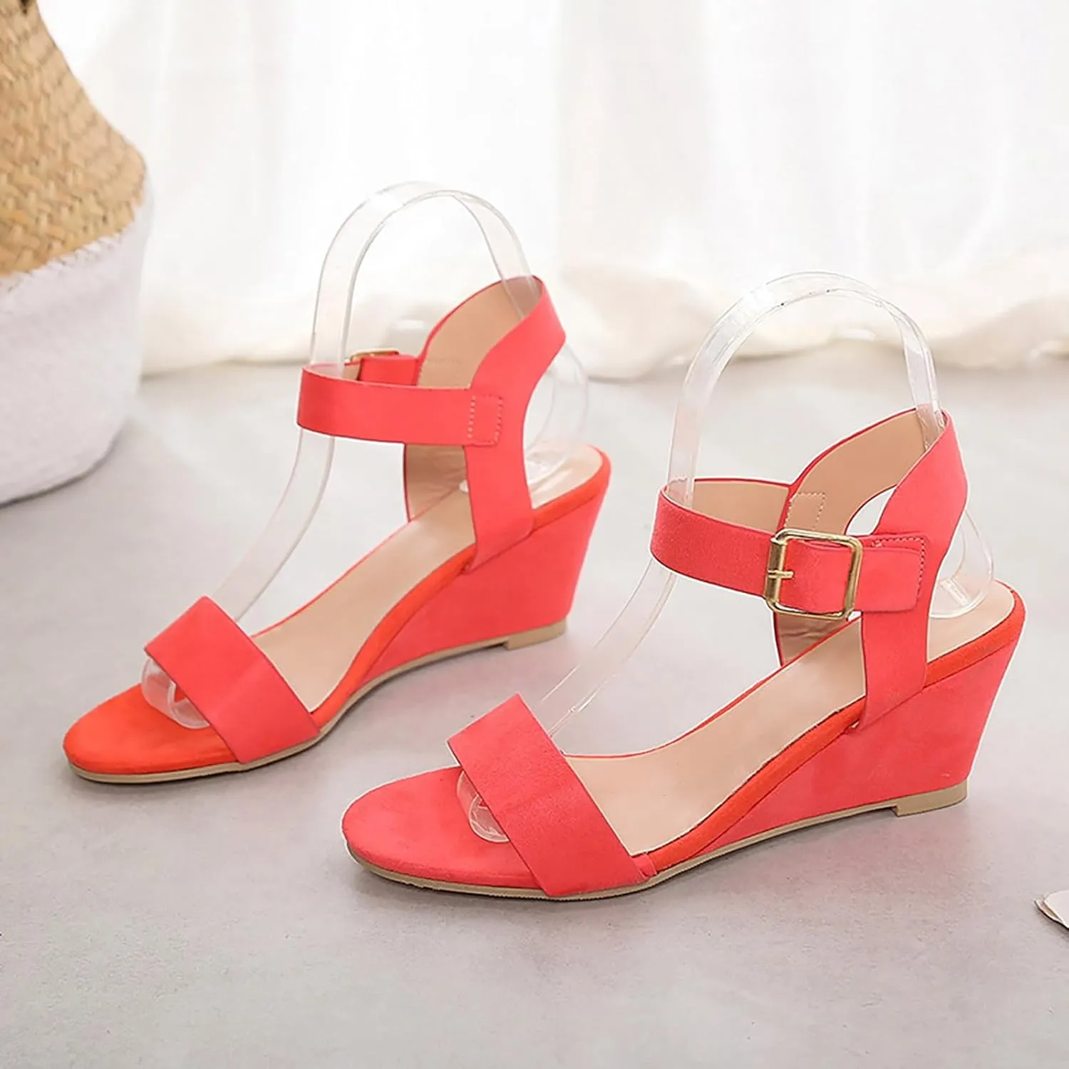 Orthopedic Wedge Sandals for Women 2025, Womens Summer Sandal Ladies Platform Wedges Heels Comfortable Dress Shoes for Beach Vacation Wedding with Adjustable Buckle Ankle Strap