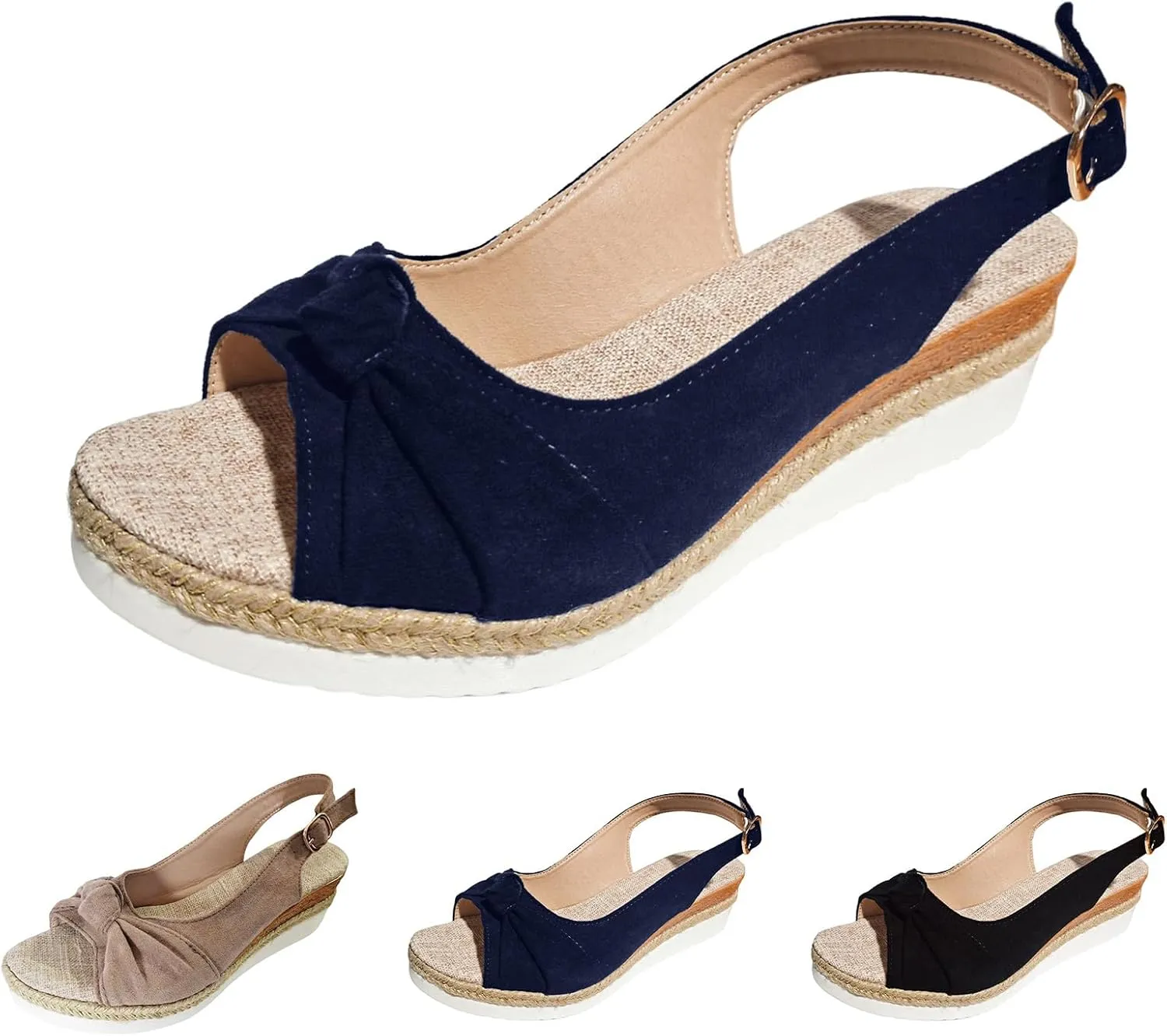 Orthopedic Wedge Sandals for Women Dressy Summer Comfortable Walking 2025 New Flat Open Toe Platform Casual Flip Flops Arch Support Breathable Silppers Beach Slip on Shoes