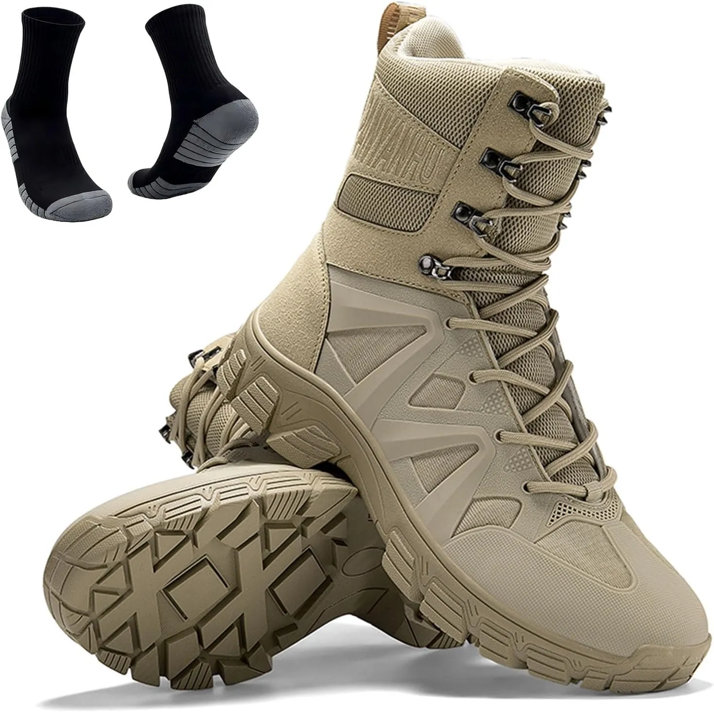 Outdoor Tactical Boots for Men | Waterproof, Lightweight, and Anti-Slip Combat Shoes for Hiking, Work, and Hunting