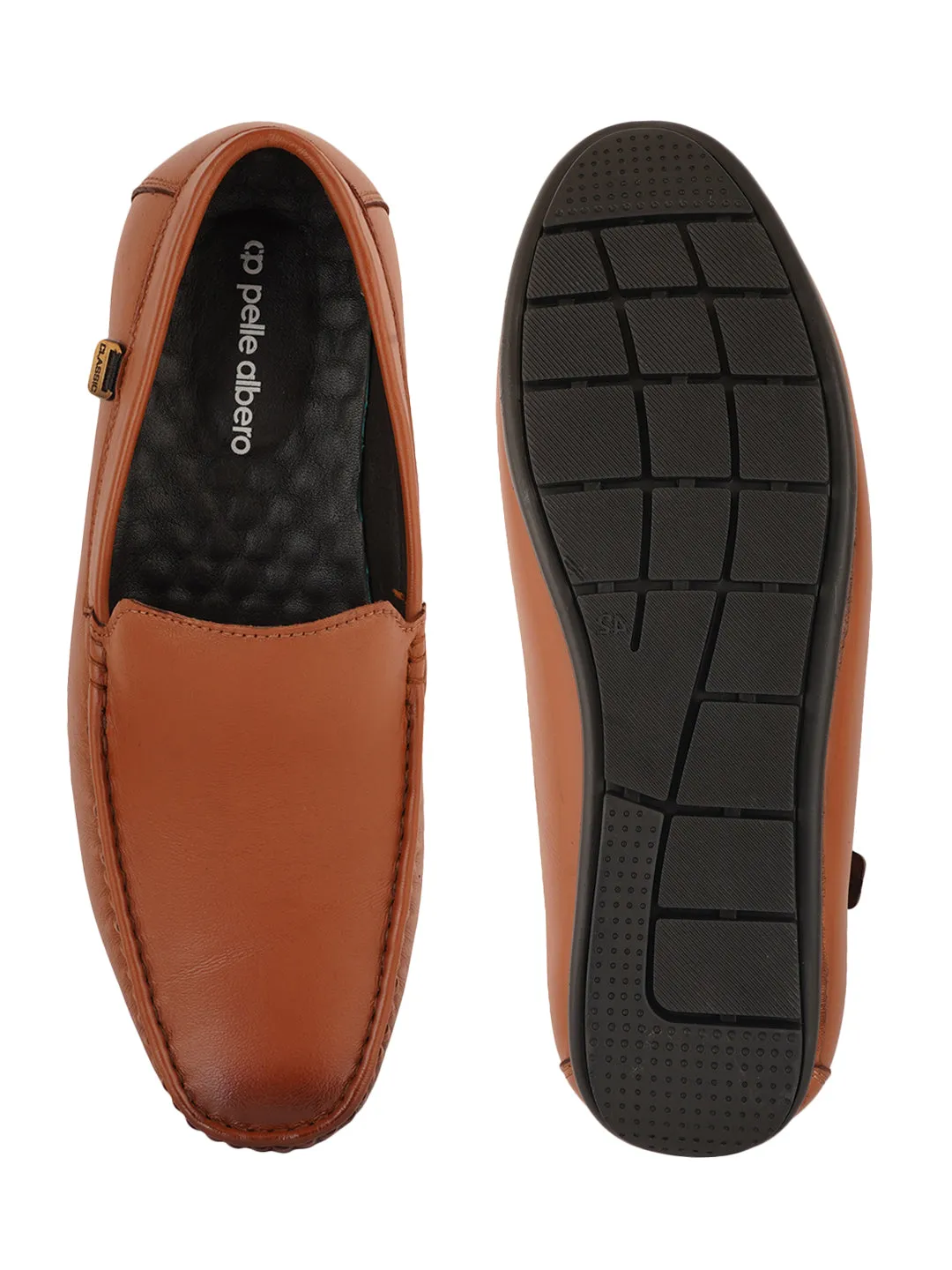 Pelle Albero Tan Mens Loafers
