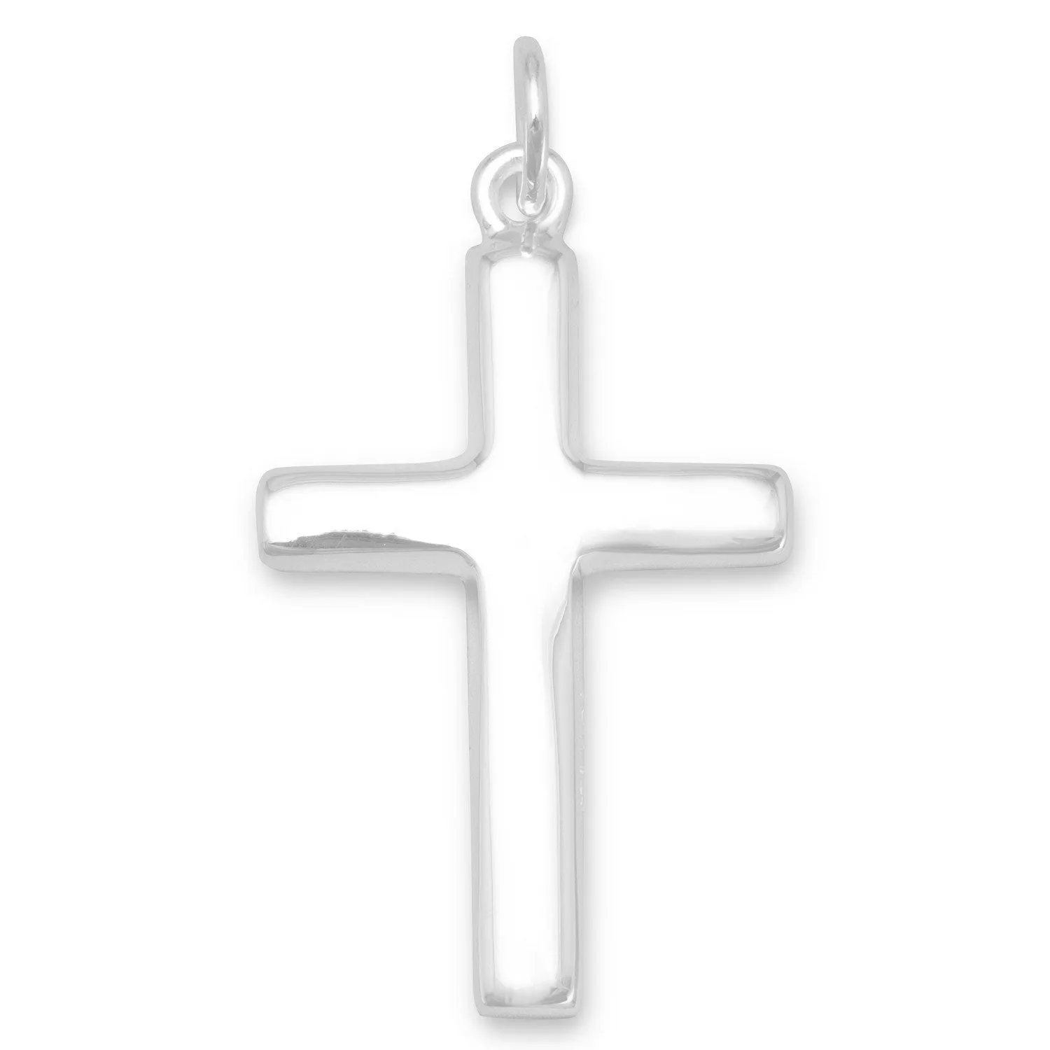 Plain Polished Cross Pendant