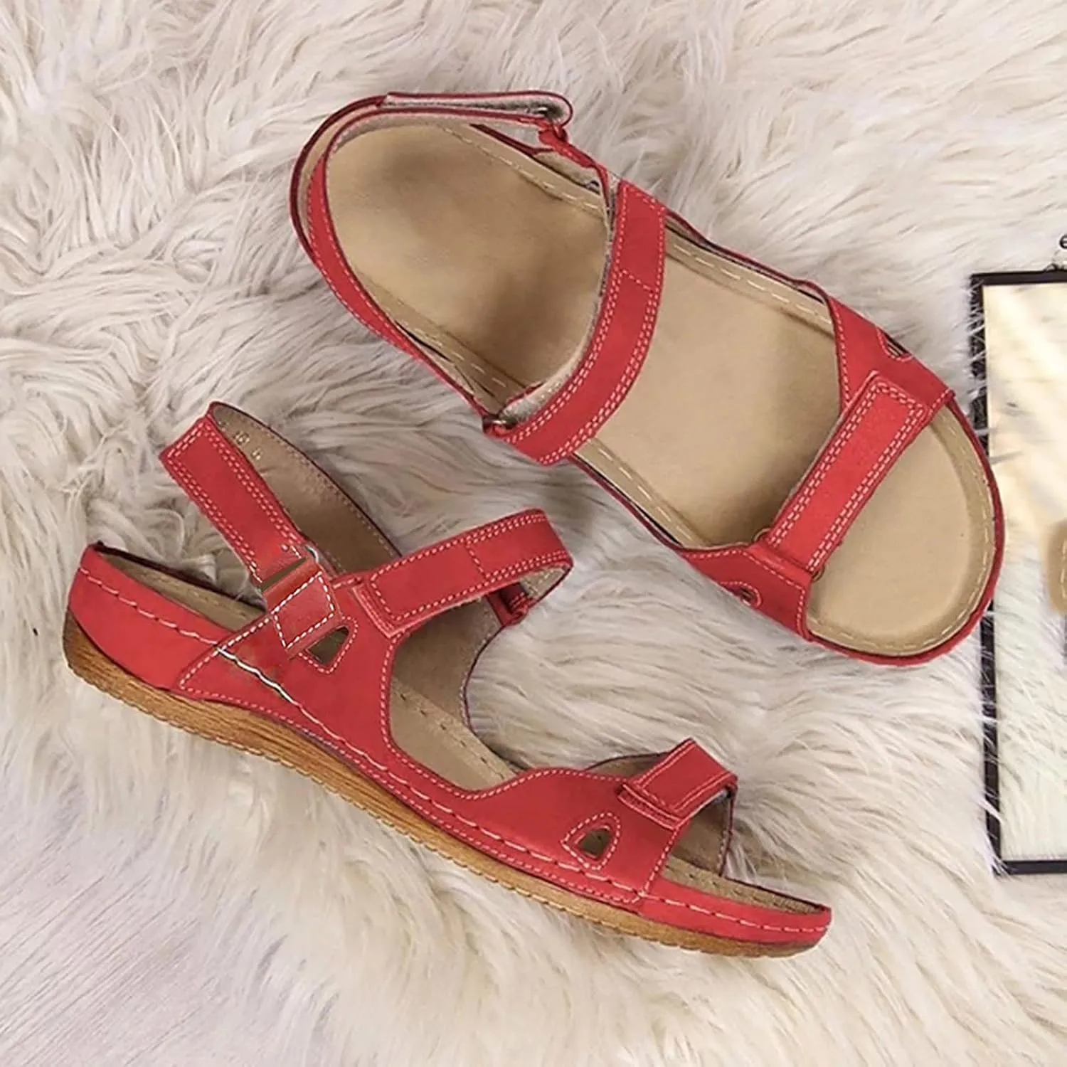 Platform Sandals Women Womens Low Wedges Platform Sandals Sandal Women's Classic Wedge Heels Sandals