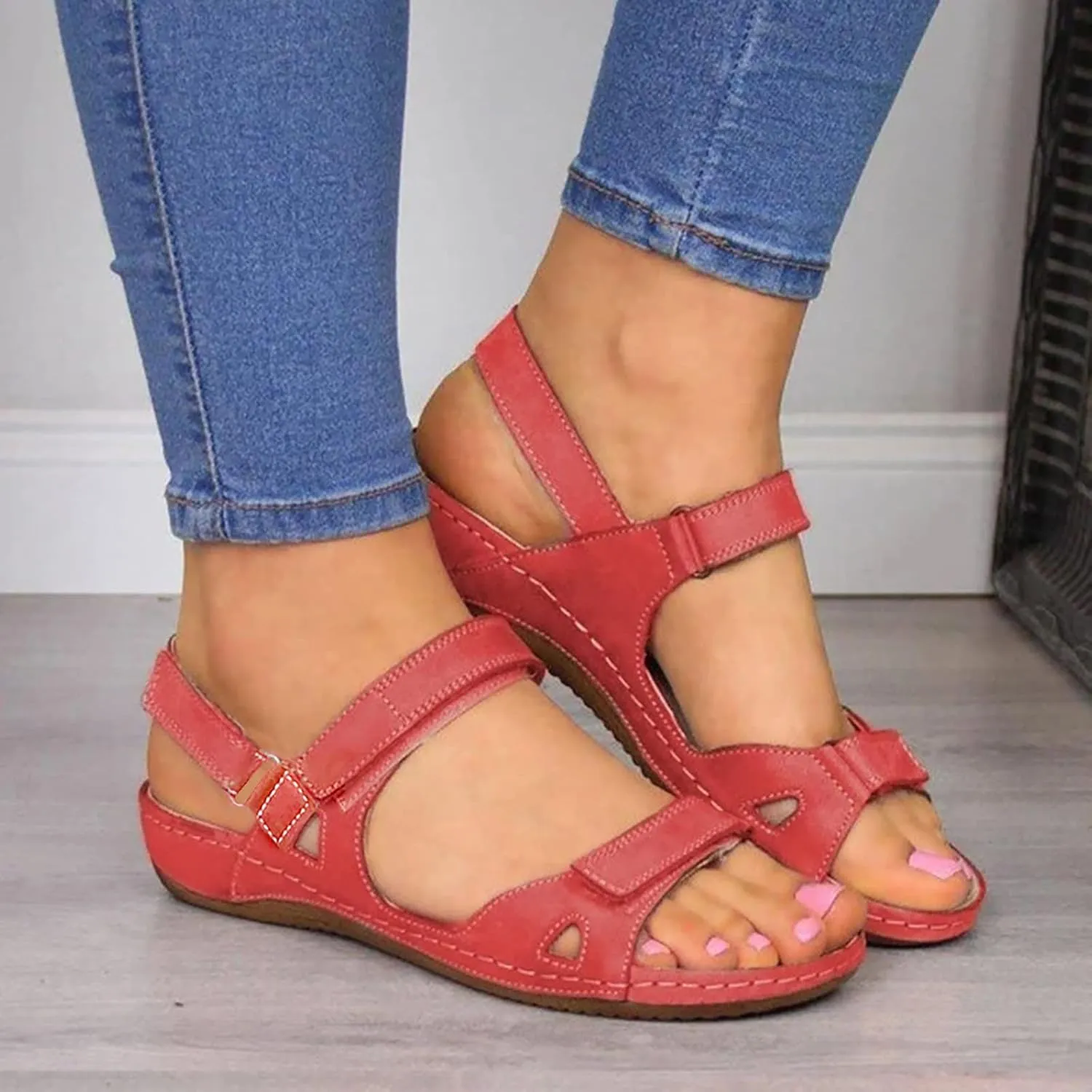 Platform Sandals Women Womens Low Wedges Platform Sandals Sandal Women's Classic Wedge Heels Sandals