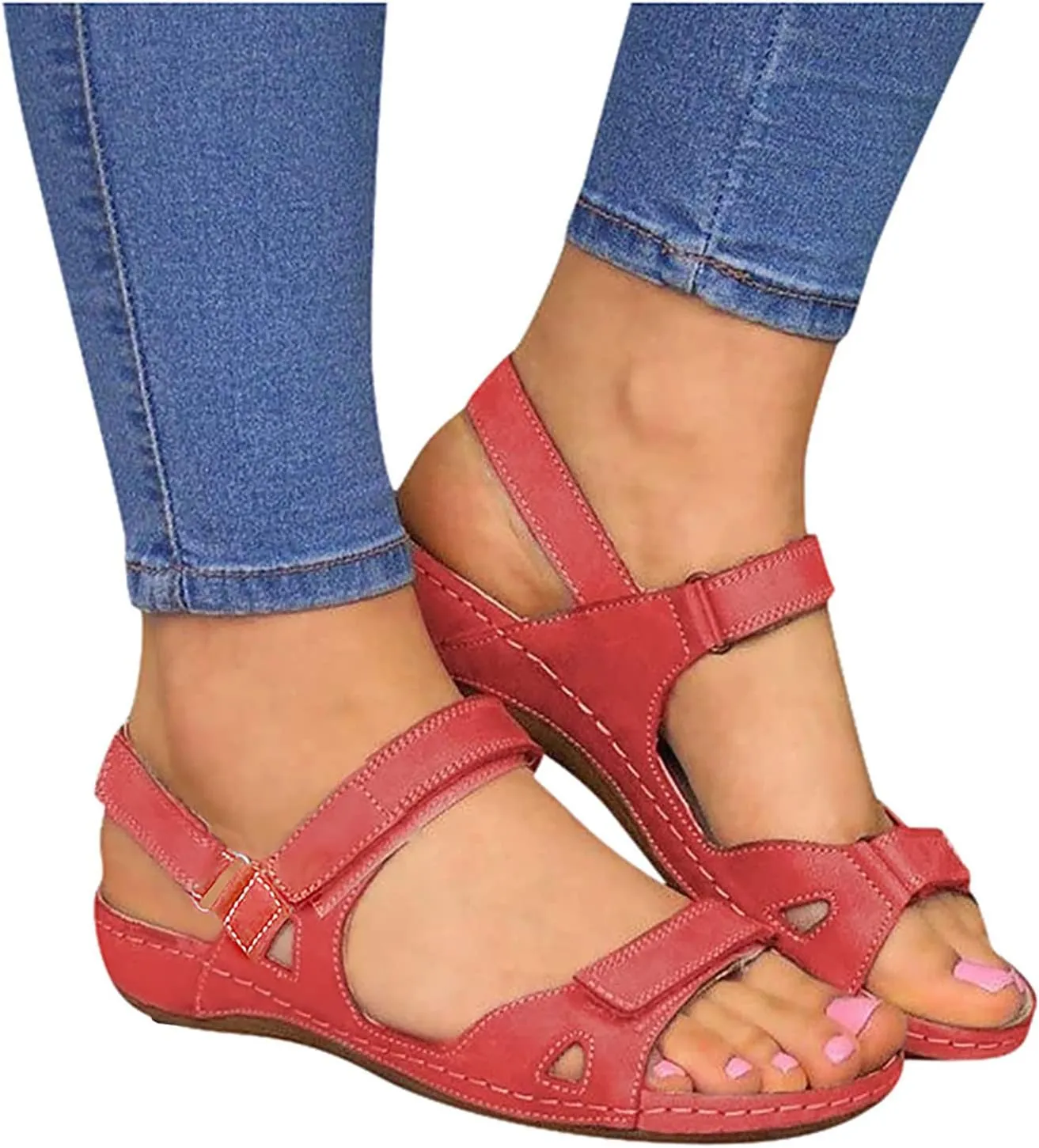 Platform Sandals Women Womens Low Wedges Platform Sandals Sandal Women's Classic Wedge Heels Sandals