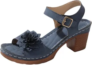 Platform Wedge Sandals for Women Dressy Summer 2025 Ankle Strap Wedges Casual Hollow Out Open Toe Low Heel Comfortable Sandal Office Breathable Dress Shoes