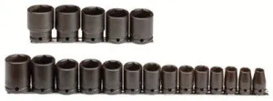 Proto 74106 Torqueplus 19 Piece Impact Socket Sets, 1/2 in, 6 Point (1 Set) Proto 74106 Torqueplus 19 Piece Impact Socket Sets, 1/2 in, 6 Point (1 Set)