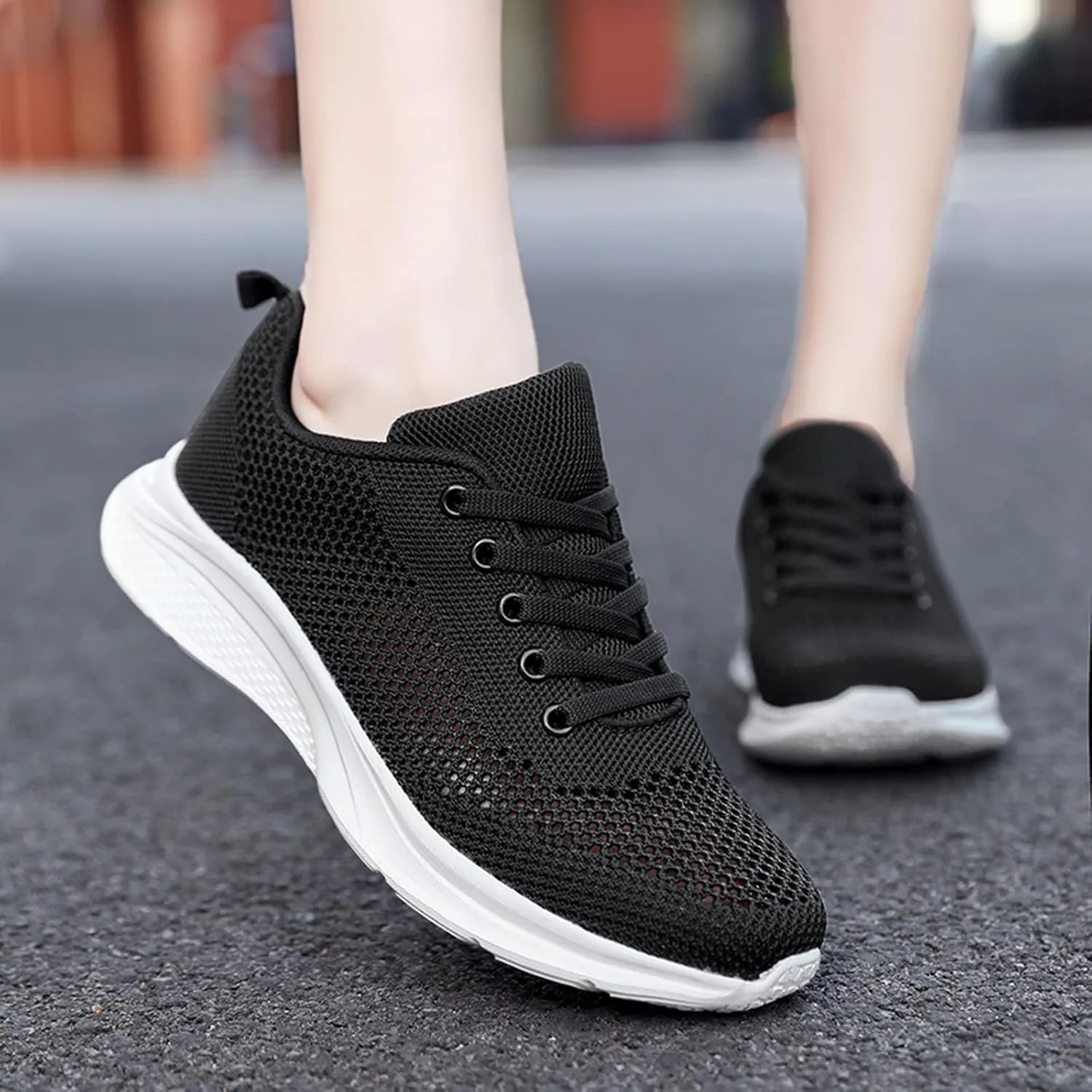 Running Shoes Lightweight Tennis Shoes Non Slip Gym Lace Up Mens Running Shoes Breathable Men's Casual Shoes Fashion Sneakers 2025 Platform Tennis Shoe Cross Trainer Shoe
